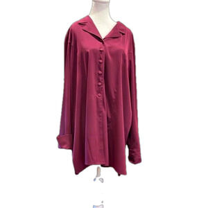 Tilley Endurables XL silk(microfibre)  maroon travel top/skirt set vintage set